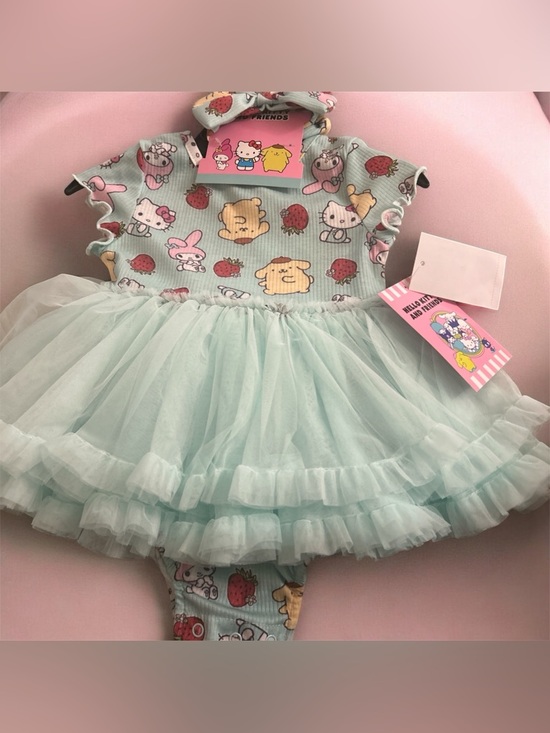 Sanrio Other - Sanrio Mint Tulle Dress Bodysuit with Character Print